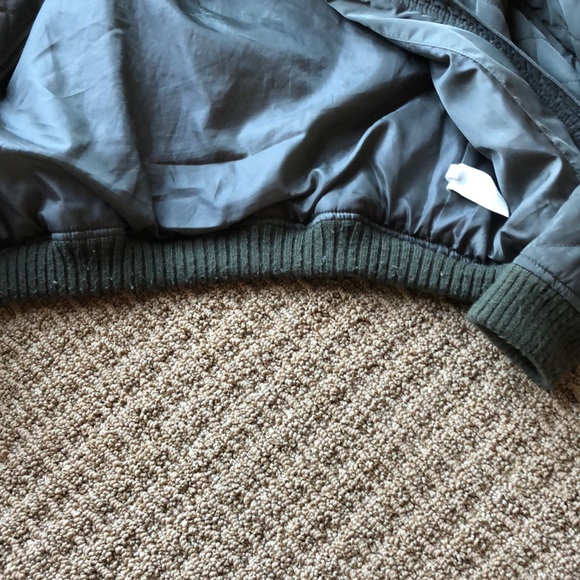American Eagle bomber military green jacket XXS - Picture 4 of 5